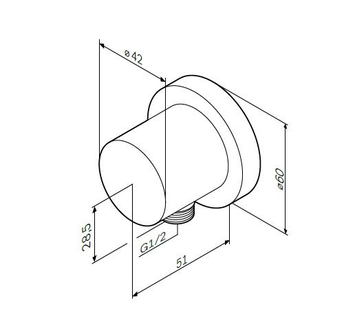Шланговое подключение AM.PM F0600E00 Шланговое подключение AM.PM F0600E00