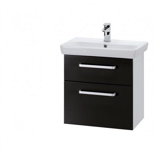 Тумба под раковину Dreja Go 20692 черный глянец