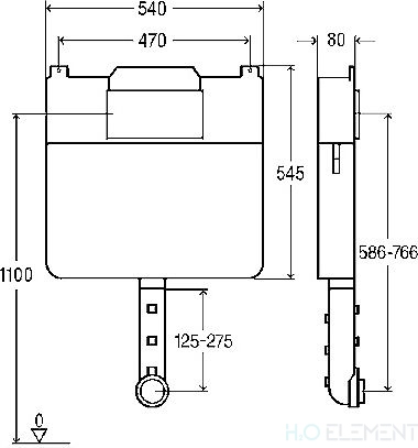 Смывной бачок скрытого монтажа Viega Mono Slim 648787