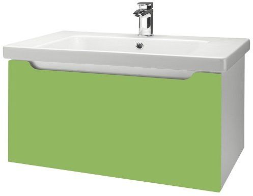 Тумба под раковину Dreja Color 23389 зеленый глянец