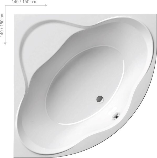 Акриловая ванна Ravak New Day 140x140 C651000000 Акриловая ванна Ravak New Day 140x140 C651000000