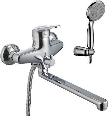 Смеситель Lemark Luna LM4112C универсальный с плоским изливом