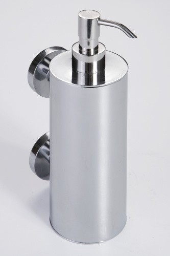 дозатор OMEGA настенный для жидкого мыла (большой метал.такан),2 держателя 70*230*110мм