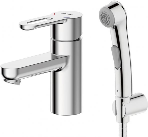 Смеситель для умывальника с гигиеническим душем Bravat Stream-D F137163C-1