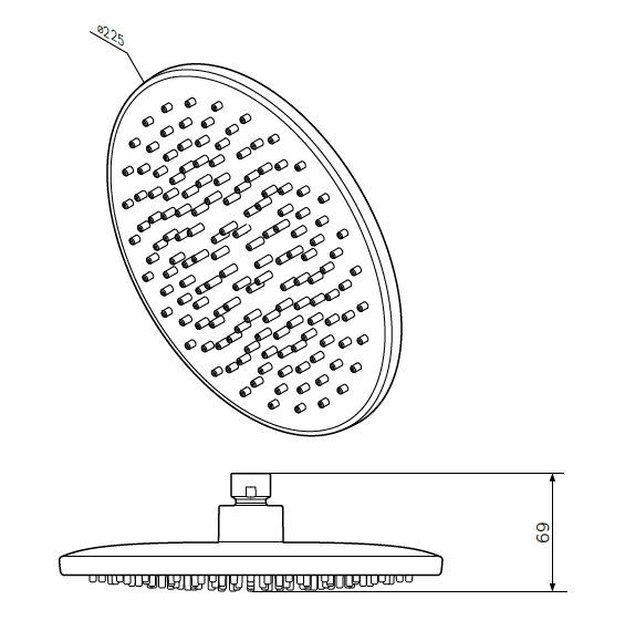 Верхний душ AM.PM Gem F0590000 Верхний душ AM.PM Gem F0590000