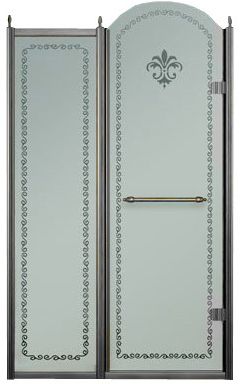 Душевая дверь в нишу Cezares Retro-B-11-100-CP-Cr-L