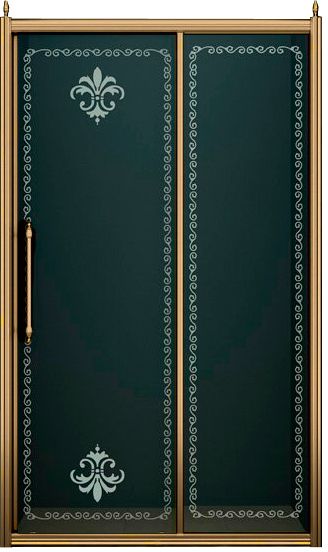 Душевая дверь в нишу Cezares Retro scorrevole BF1 110 CP Br