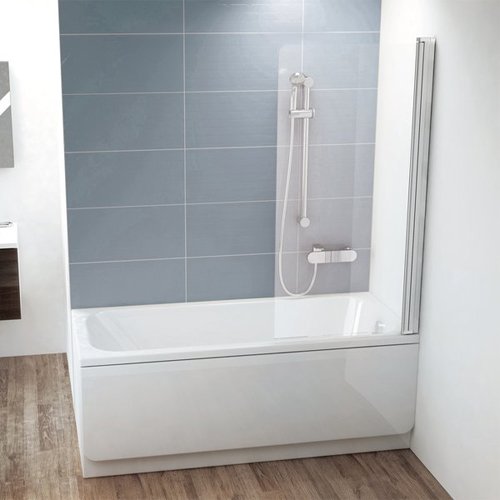 Шторка на ванну Ravak CVS1-80 R Transparent, профиль блестящий Шторка на ванну Ravak CVS1-80 R Transparent, профиль блестящий