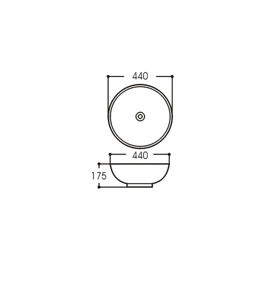 Раковина накладная Aquatek 44x44 AQ5354-00 белая