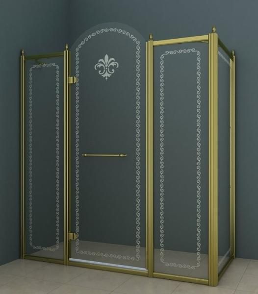 Cezares Retro-AH-13-130/90-CP-Br-R душевой уголок