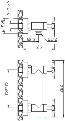 Смеситель 1 Orange Mia M34-200Gr для душа