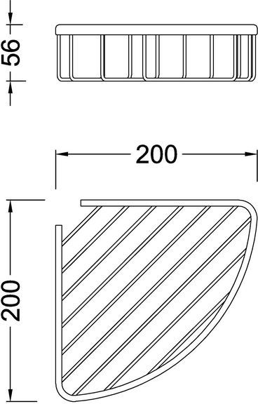 Полка Timo Nelson 150077/00 хром