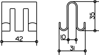 Крючок Keuco Universal 04984