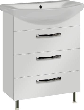 Тумба с раковиной Акватон Ария 65 1A1234K0AA010, белый