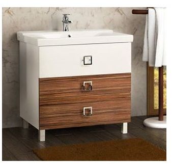 Тумба под раковину Акватон Стамбул 1A145901ST560, цвет Белый, эбони темный