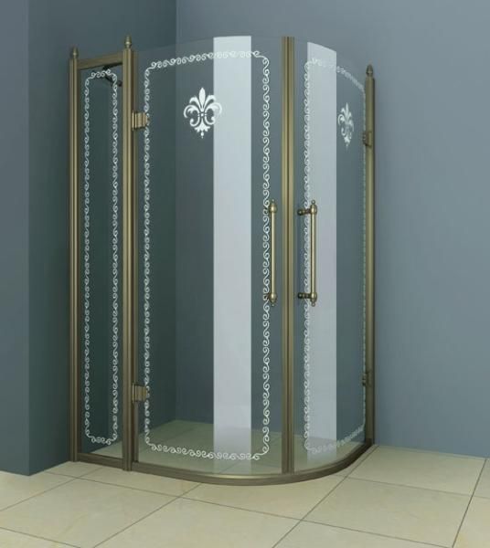 Душевая дверь в нишу Cezares RETRO-RH-2-120/90-CP-Cr