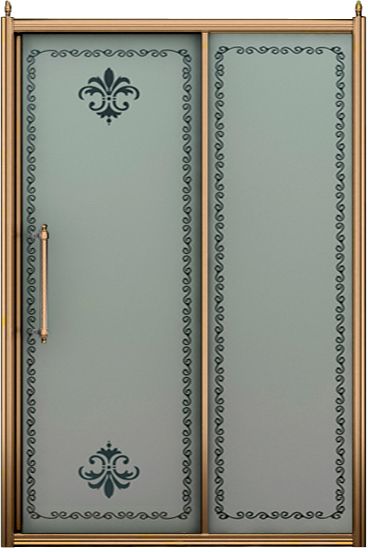 Душевая дверь в нишу Cezares Retro BF1 140 PP Br