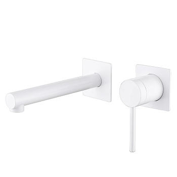 Смеситель ABBER Emotion AF8812W для раковины скрытого монтажа, белый матовый