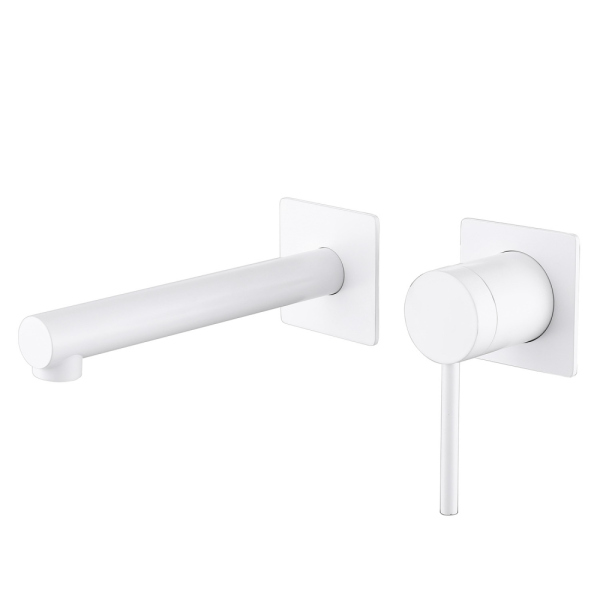 Смеситель ABBER Emotion AF8812W для раковины скрытого монтажа, белый матовый