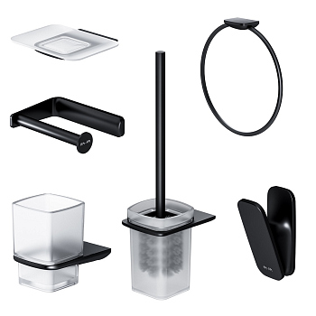 Набор аксессуаров для зоны красоты и туалета, черный AM.PM Inspire V2.0, AK50D1206B