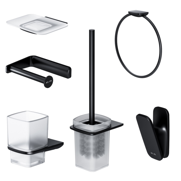 Набор аксессуаров для зоны красоты и туалета, черный AM.PM Inspire V2.0, AK50D1206B