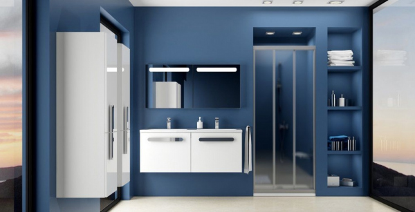 Душевая дверь в нишу Ravak ASDP3-80 Grape, профиль сатин