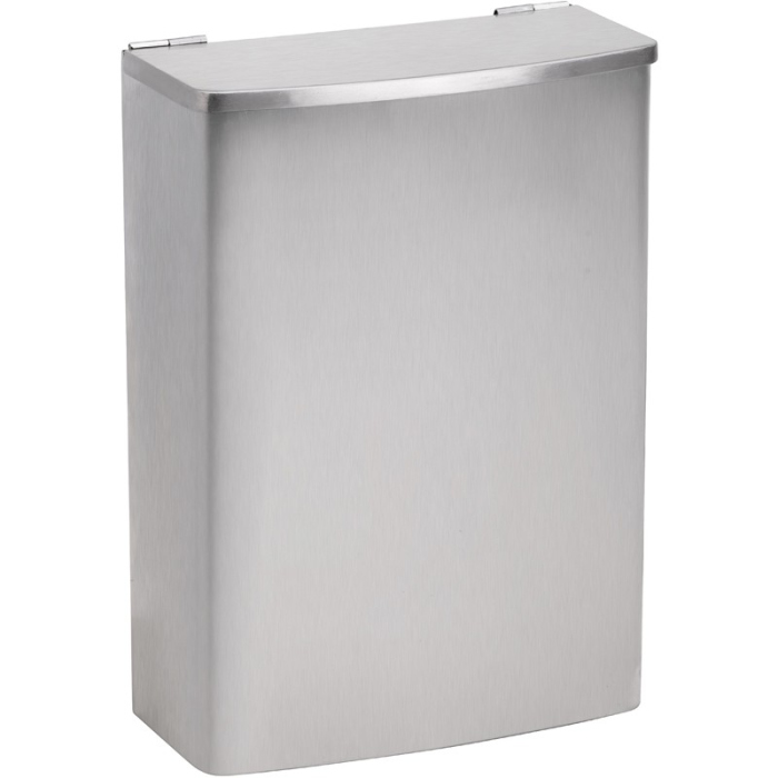 Настенная мусорная козина 5л, нержавейка мат