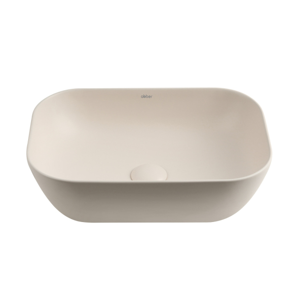 Раковина накладная ABBER Rechteck AC2200MBE светло-бежевая матовая
