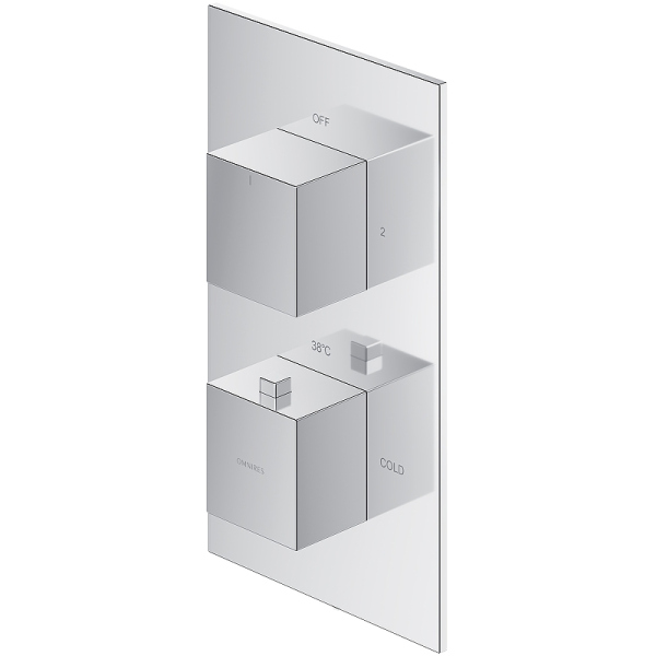 Смеситель термостатический для душа, элемент наружного монтажа OMNIRES FRESH FR7136ROCR (хром) Смеситель термостатический для душа, элемент наружного монтажа OMNIRES FRESH FR7136ROCR (хром)