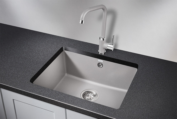 Кухонная мойка GRANULA (5551, АЛЮМИНИУМ)