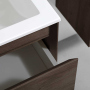 Тумба с раковиной Vincea Luka 600 подвесная, 2 выкатных ящика soft-close, R.Oak, VMC-2L600RO+VCB-13600B