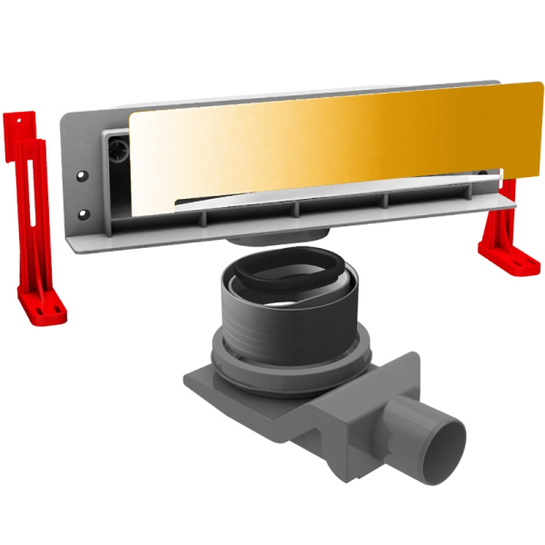 Душевой лоток Pestan Confluo Wall Drain Gold Душевой лоток Pestan Confluo Wall Drain Gold