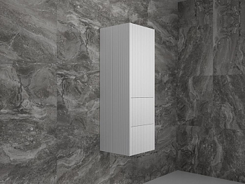 Пенал Style Line «Стокгольм» 360 см подвесной 2 ящика белый рифленый софт, ЛС-00002316