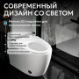 Электронный унитаз-биде ABBER Bequem AC1116S приставной белый