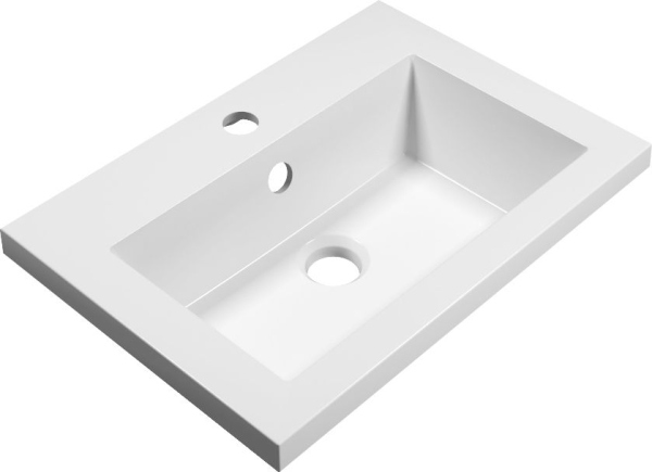 Тумба с раковиной Opadiris Палермо 50 R белая матовая