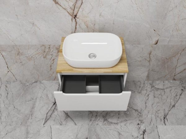 Тумба без раковины подвесная Style Line "Бали 60" БЕЛЫЙ СОФТ, ЛС-00002337