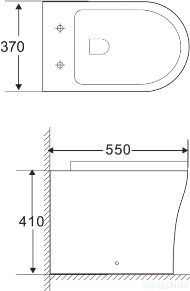 Унитаз приставной BelBagno Ancona BB1224CBR-P безободковый (готовый набор)