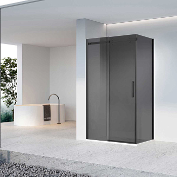 Душевой уголок Vincea Como-N VSR-4CN9012CGB, 1200*900, черный, стекло тонированное Душевой уголок Vincea Como-N VSR-4CN9012CGB, 1200*900, черный, стекло тонированное