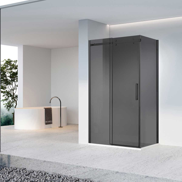 Душевой уголок Vincea Como-N VSR-4CN9012CGB, 1200*900, черный, стекло тонированное Душевой уголок Vincea Como-N VSR-4CN9012CGB, 1200*900, черный, стекло тонированное