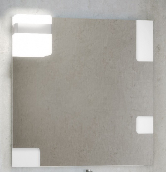 Зеркало Opadiris Санторини 100, цвет бело/серый, Z0000009924 Зеркало Opadiris Санторини 100, цвет бело/серый, Z0000009924