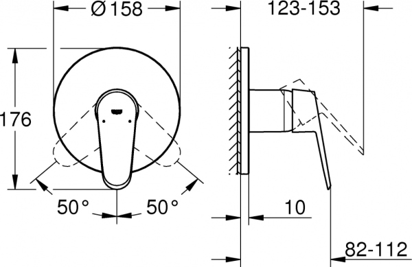 Смеситель Grohe Eurodisc 24055002 для душа