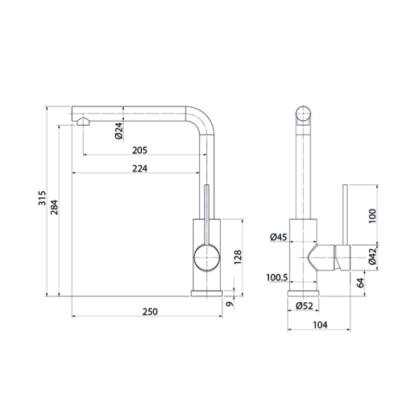 Смеситель IDDIS для кухни хром Rule (RULSBL0i05)