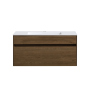 Тумба с раковиной Vincea Chiara 1000 подвесная, 1 выкатной ящик soft-close, T.Oak, VMC-2C100TO+VCB-13100W