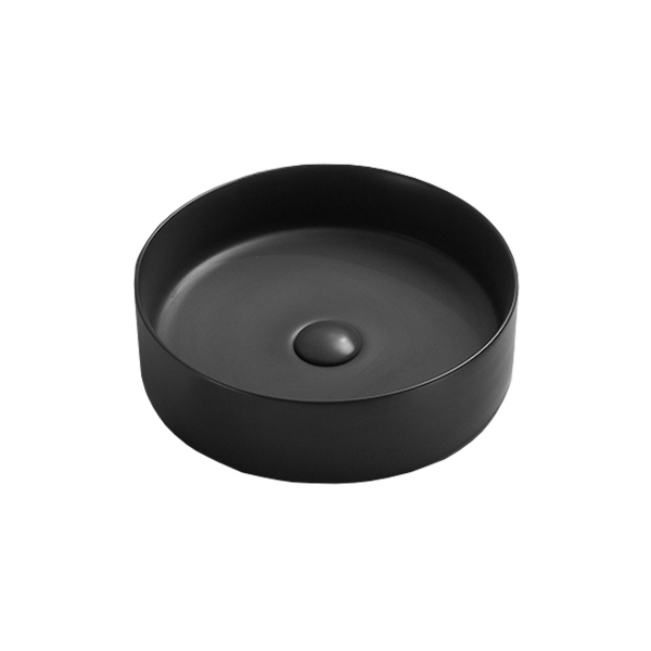 Раковина керамическая Vincea VBS-216MB, накладная, цвет матовый черный