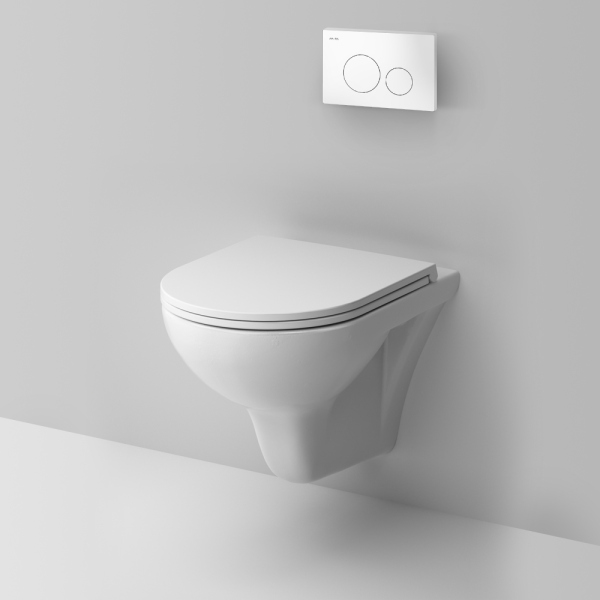 Комплект 4 в 1 AM.PM Gem (унитаз, инсталляция, сиденье, клавиша Белая), IS49001.901700