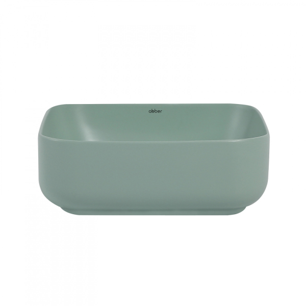 Раковина накладная ABBER Rechteck AC2211MCG светло-зеленая матовая