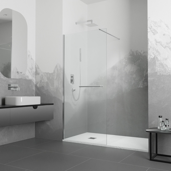 Душевая перегородка RGW WA-040, 35104009-11, Хром, 90*195