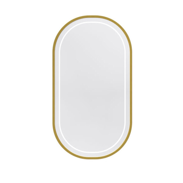 Зеркало овальное с подсветкой Caprigo, М-359S-GLD