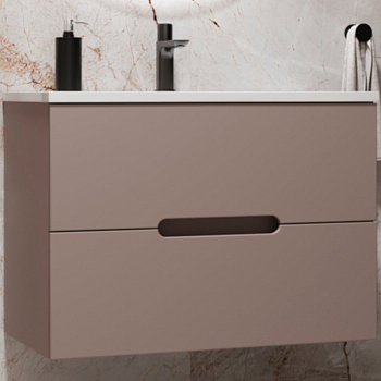 Тумба без раковины подвесная Style Line "Матис 60", Classic 60, тауп темный, ЭМАЛЬ, ЛС-00002296