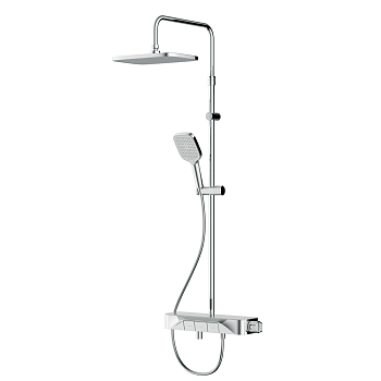 Душевая система с ванно-душевым смесителем-полкой и термостатом AM.PM Func, F078F300